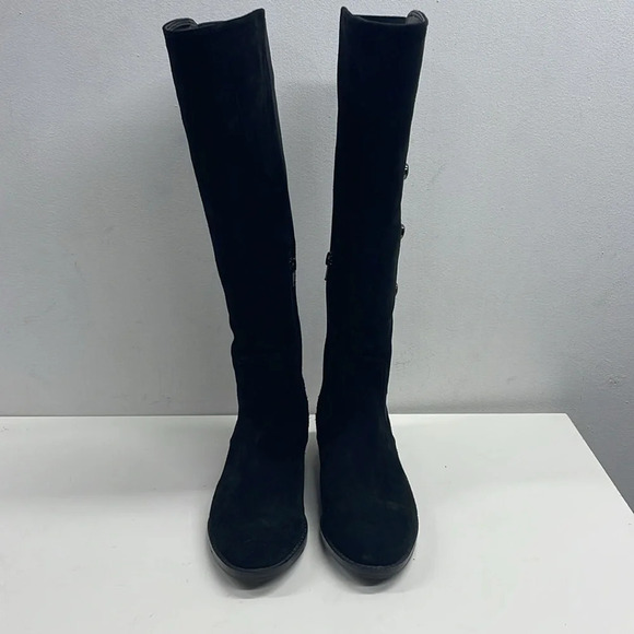 New Vince Camuto Black Vacilla Boots Suede Size 6.5 - Picture 5 of 10